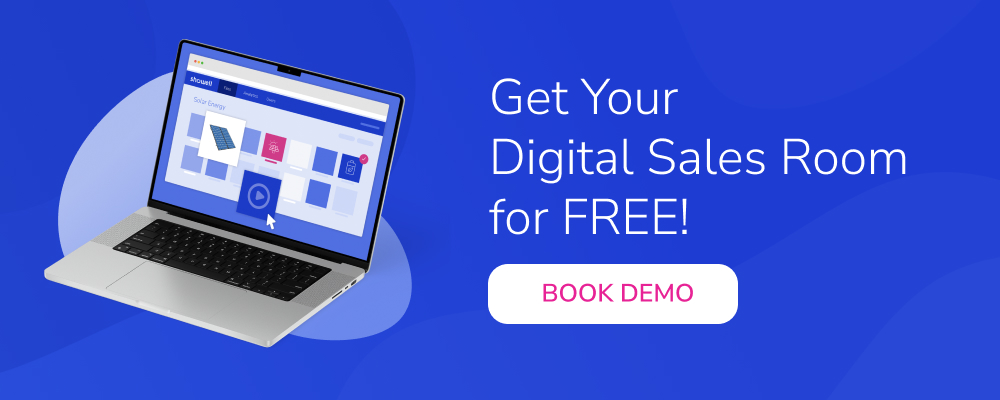Banner promoting Digital Sales Room and how to get one for free
