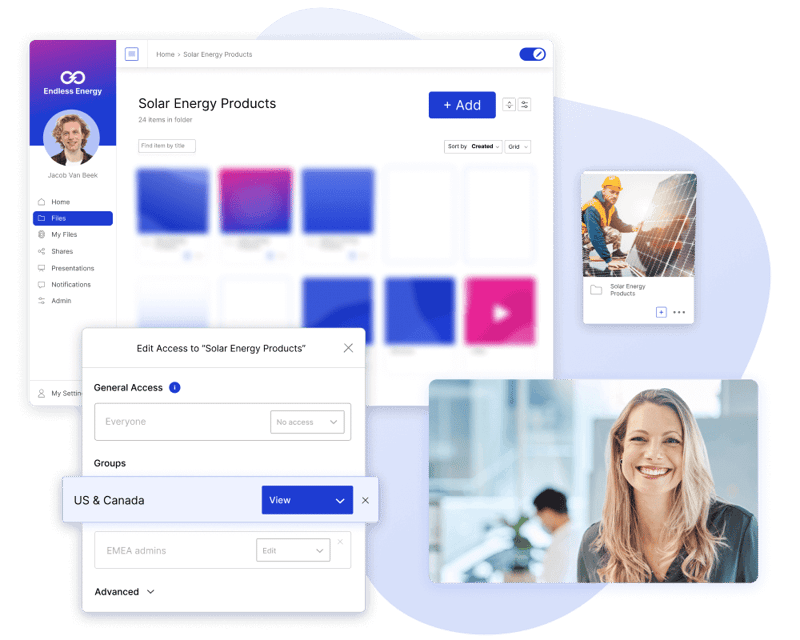 Distribution and content management for channel sales