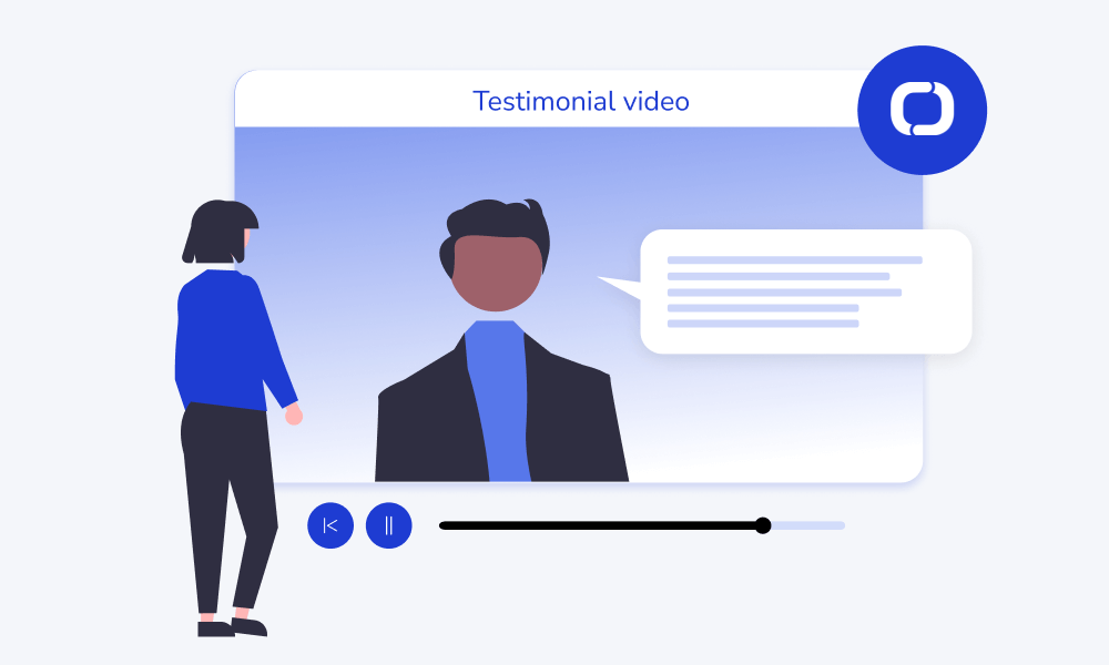 Testimonial video used in sales