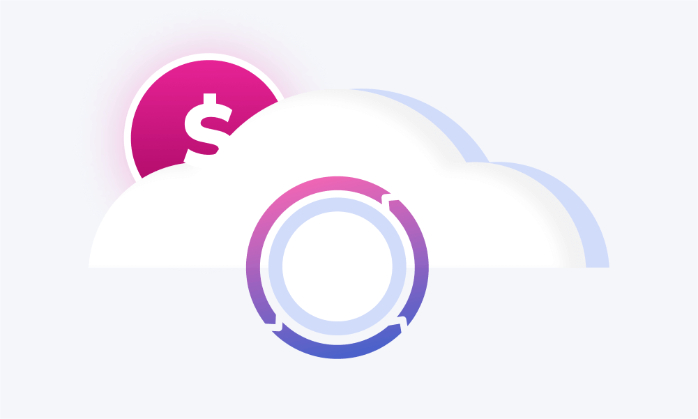 Illustration of cloud service