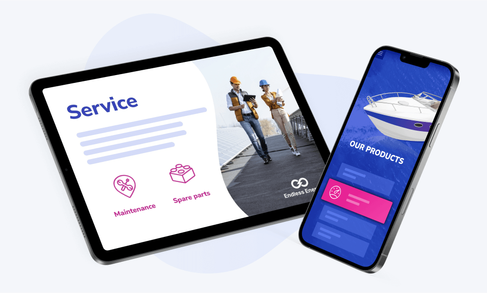 Mobile sales app