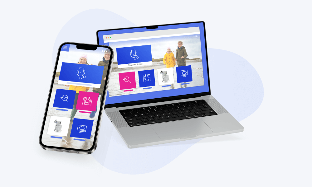 Sales presentation app for mobile, tablet and laptop