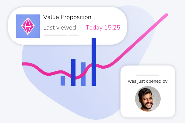 Abstract graph showing sales analytics