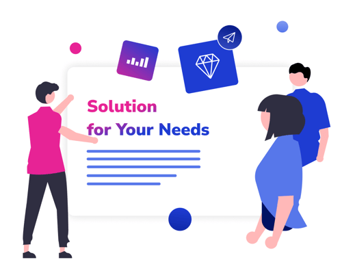 Salesperson presenting content in a sales meeting