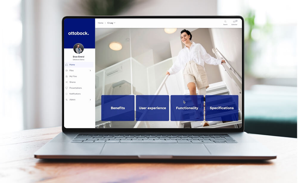 Ottobock's sales enablement platform